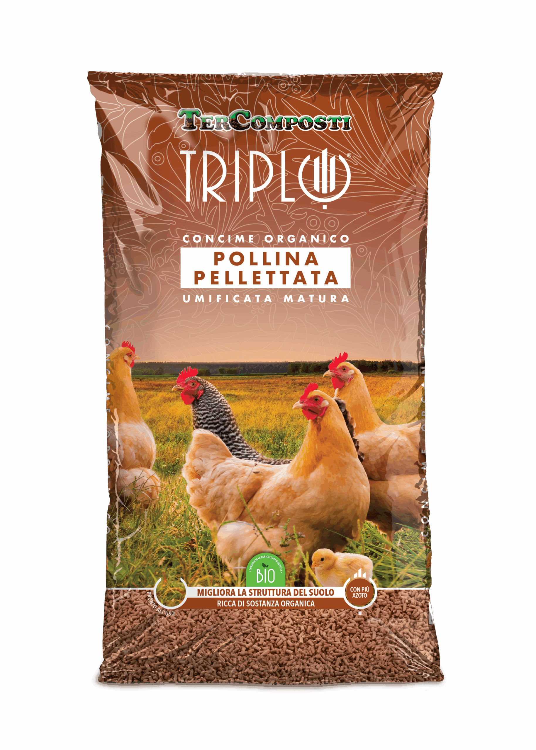 Pollina pellettata tercomposti triplo
