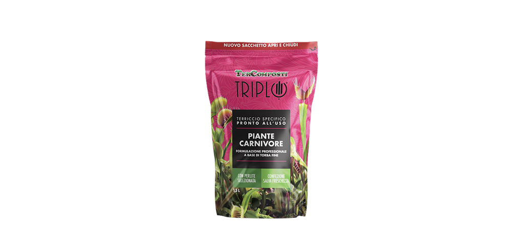 formato 1,5 lt terriccio piante carnivore